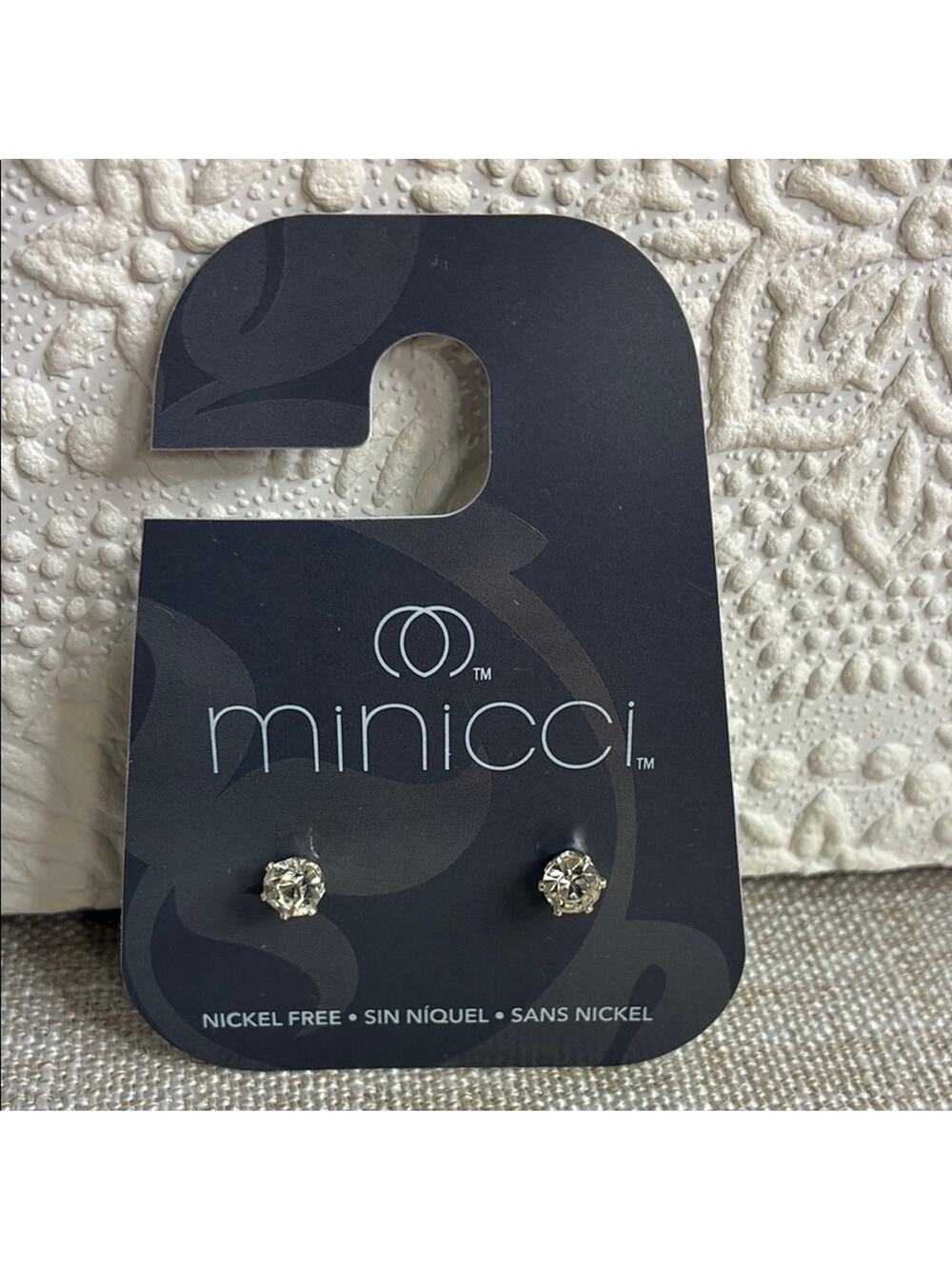 Minicci Silver Stud Earrings